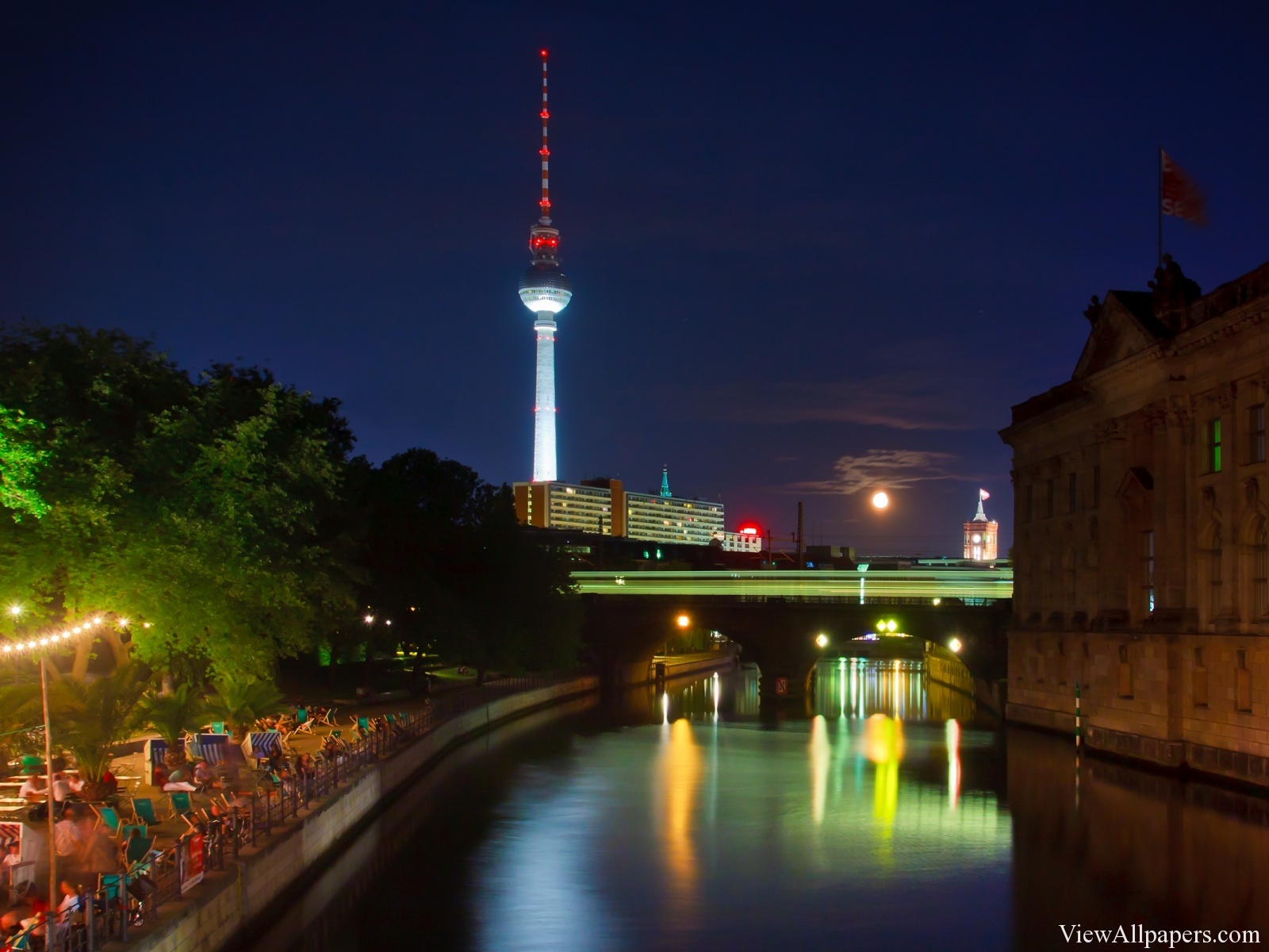 Berlin Germany At Night Image High Resolution Wallpaper