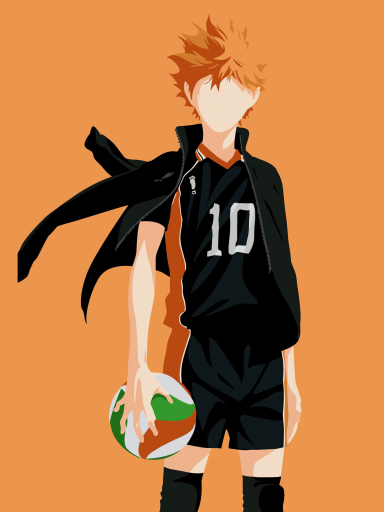 Shoyo Hinata Minimalist 8k Wallpaper