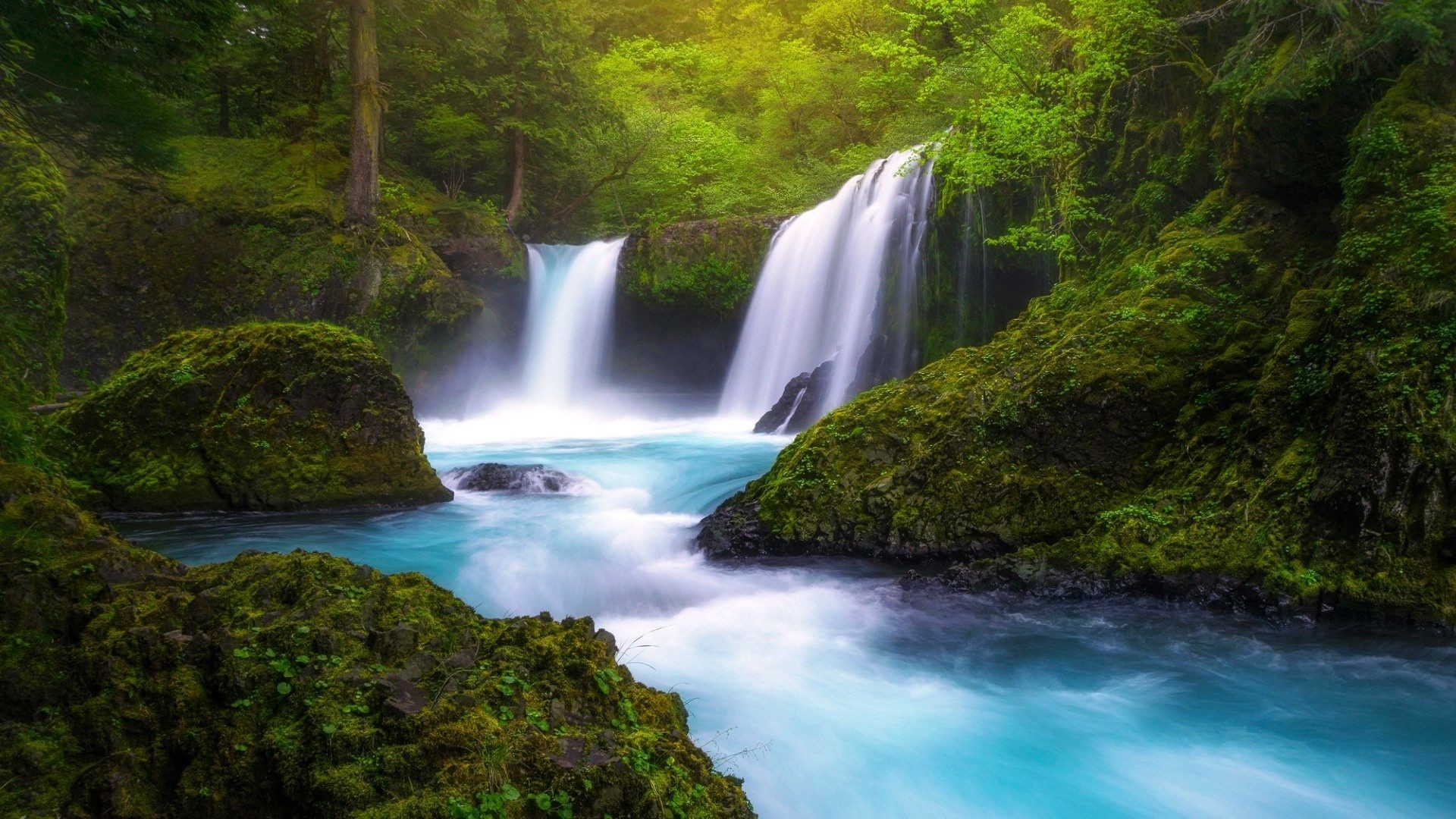 Wallpaper Scenery Waterfall