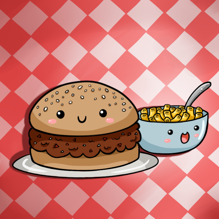 Cute Food Cartoon Wallpaper Sloppy Joe And Mac