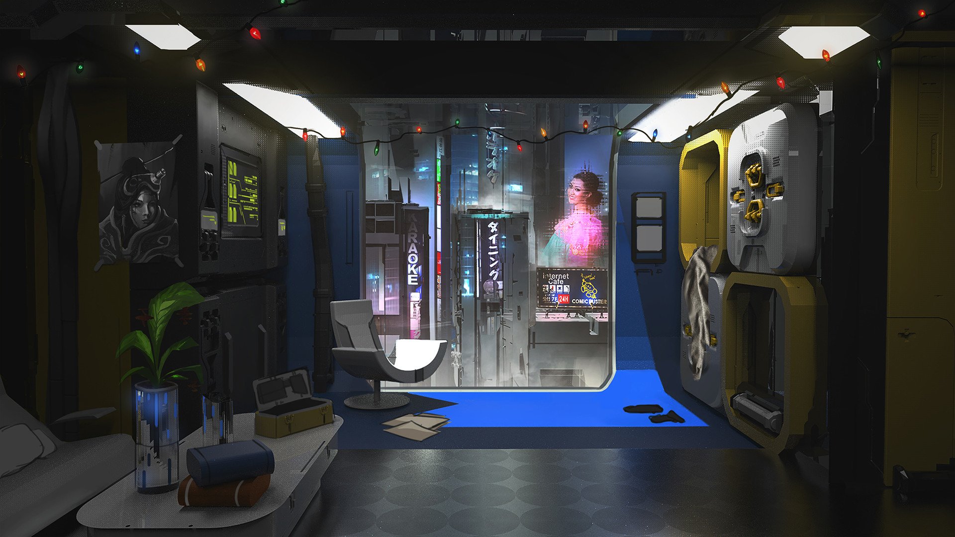 Sci Fi Cyberpunk HD Wallpaper Background Image