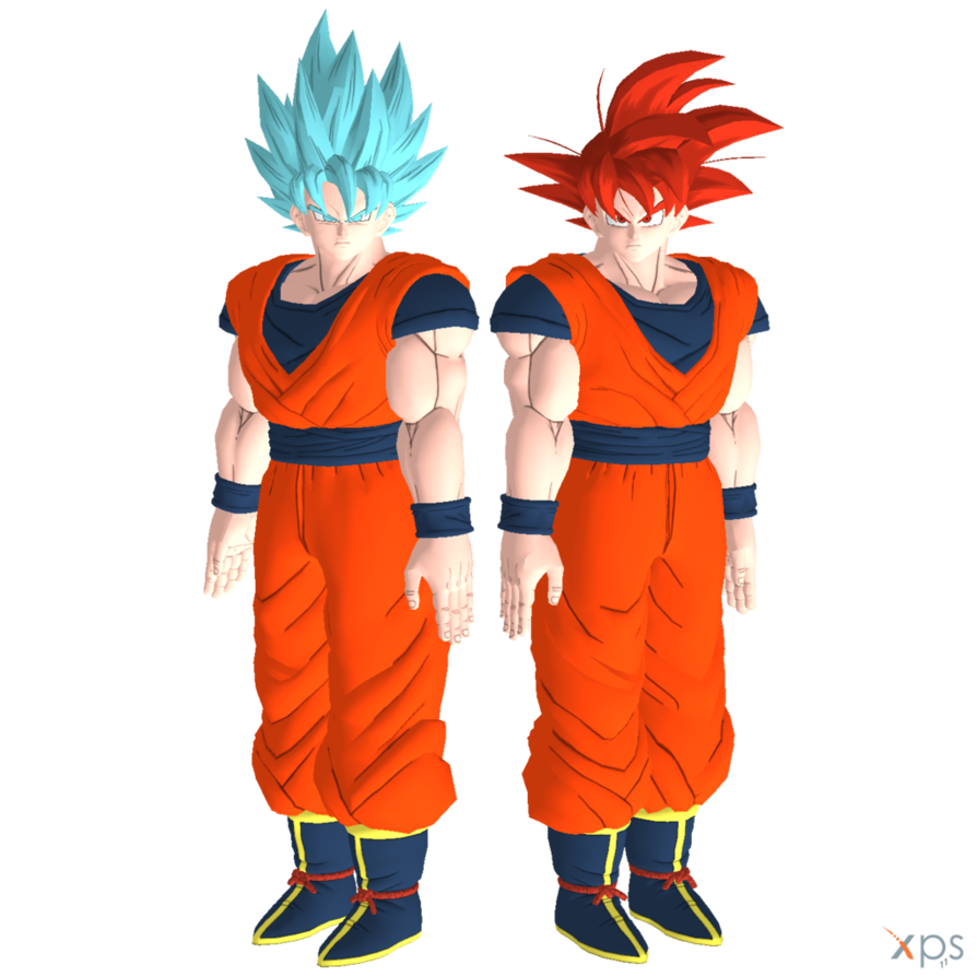 Dbxv Goku Ssjg And Ssgss By Mrunclebingo