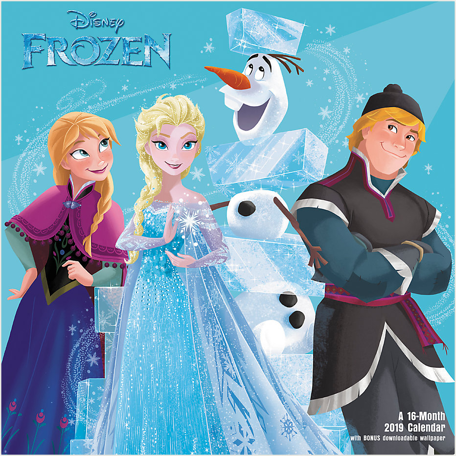 Walt Disney Frozen Movie Animation Art Month Wall Calendar