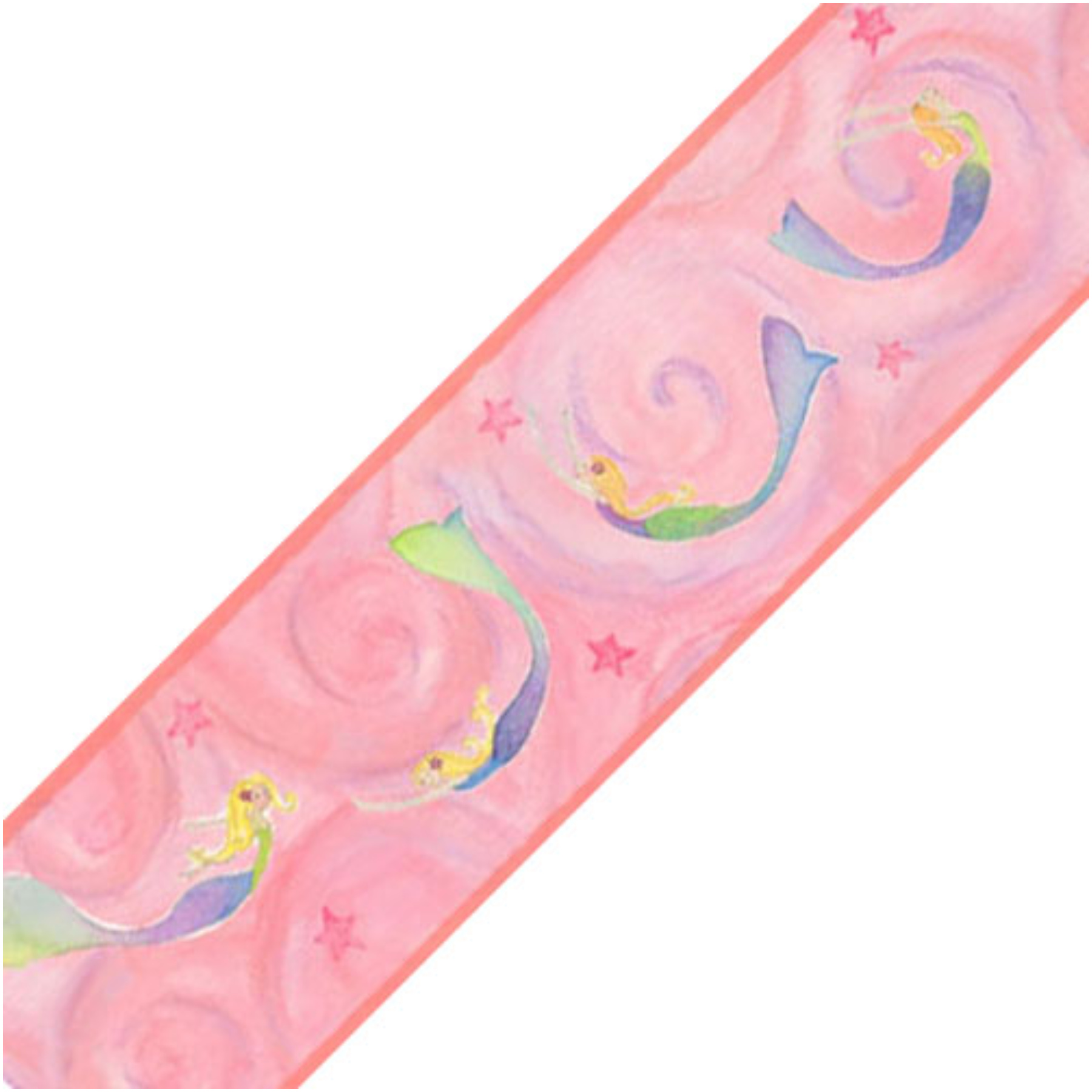 Pink Mermaids Ocean Prepasted Wallpaper Border Roll   Pricefallscom