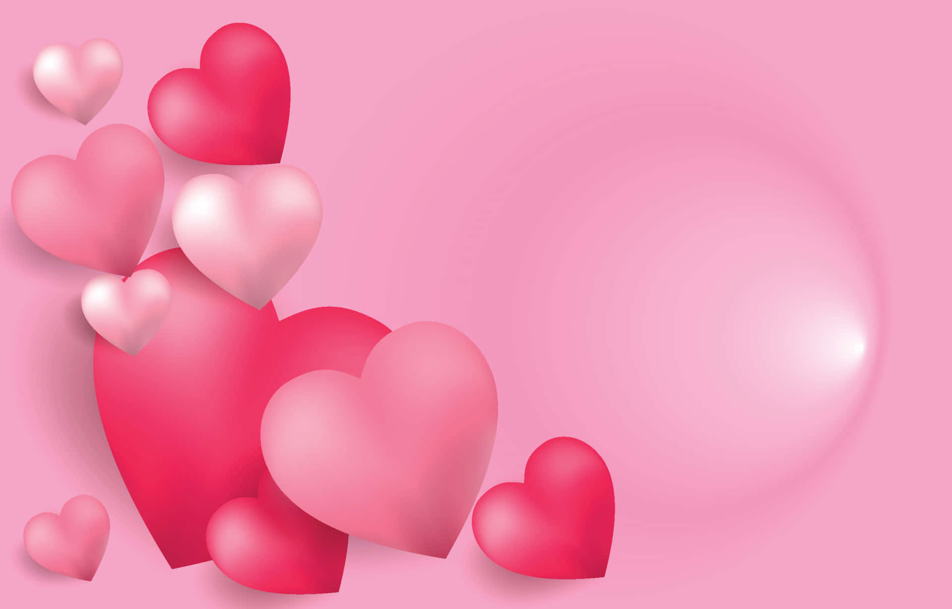 Pink Hearts Wallpaper