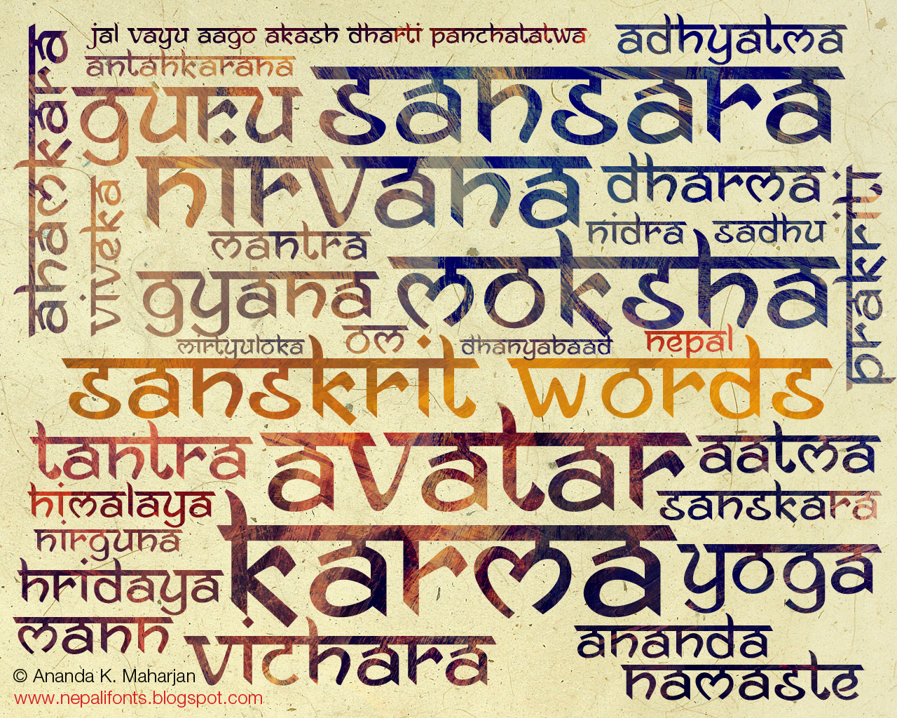 New Nepali Fonts Ananda Namaste Free Font