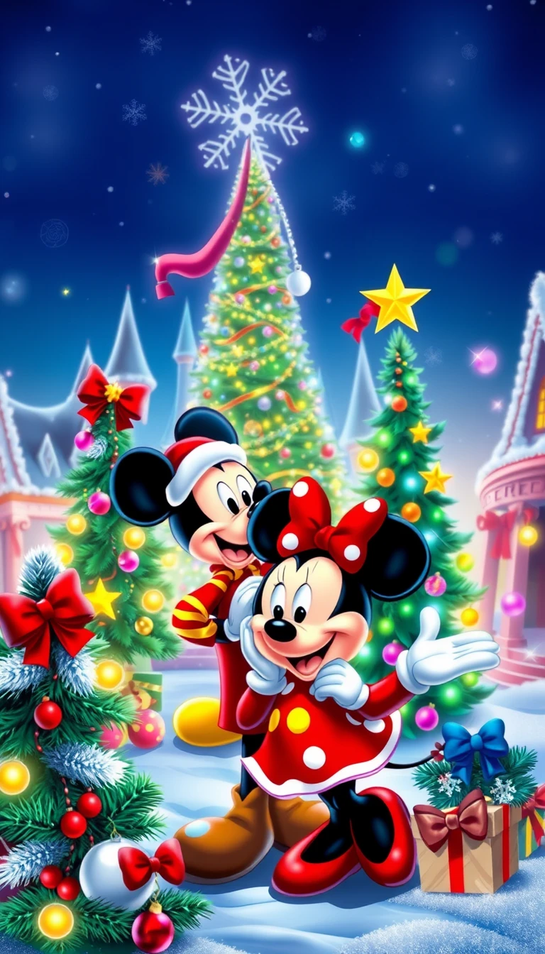 Disney Christmas Phone Wallpaper