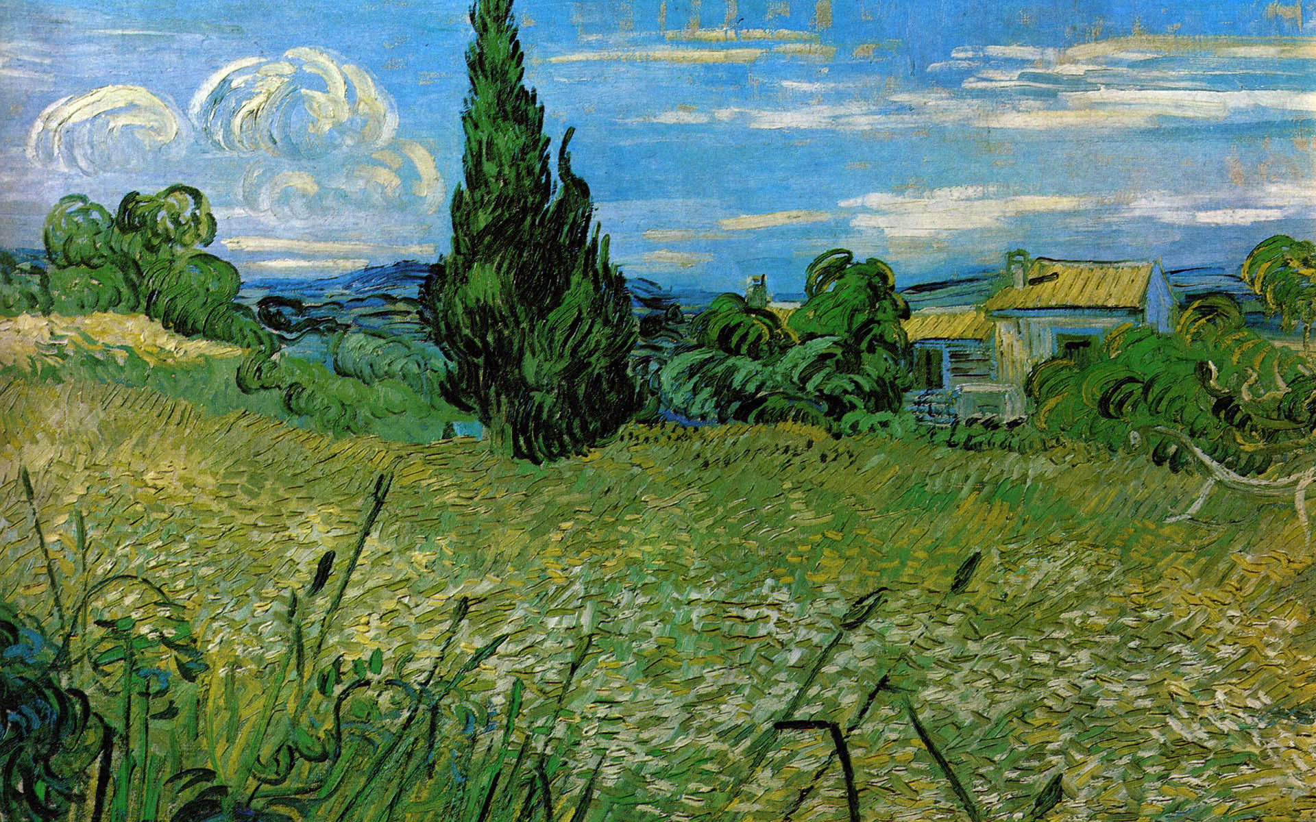 Cùng thưởng thức hình nền máy tính độc đáo với những tác phẩm nghệ thuật của Van Gogh! Sử dụng những bức tranh nổi tiếng như \