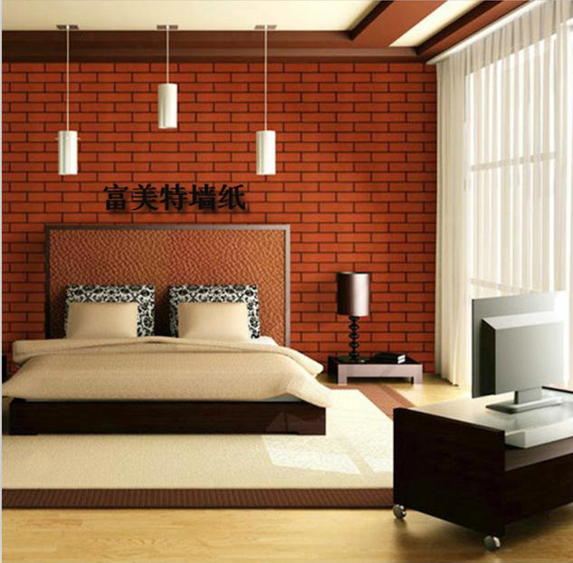 Decorative Vinyl Brick Wallpaper 3d Color Bricks For Home