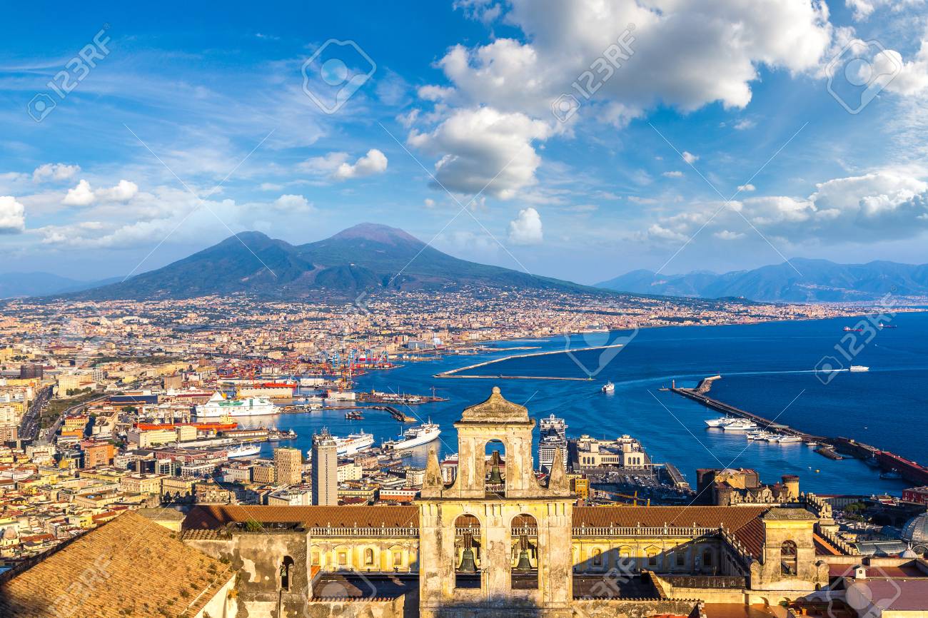 Free Download Napoli Naples And Mount Vesuvius In The Background At