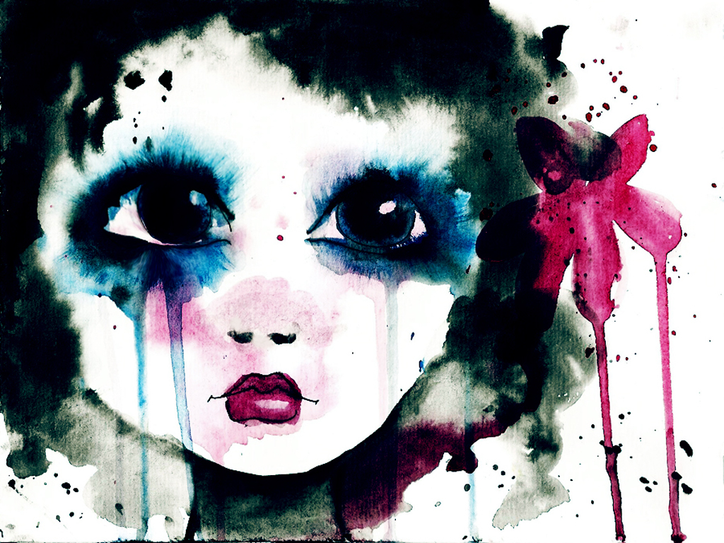 Cry Baby Watercolor World Wallpaper Collection