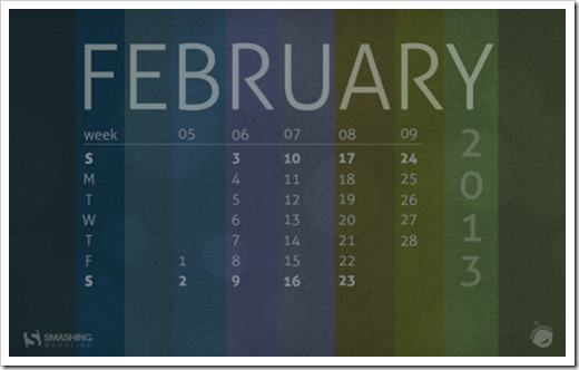Wallpaper Calendar February Windows Theme Next Of