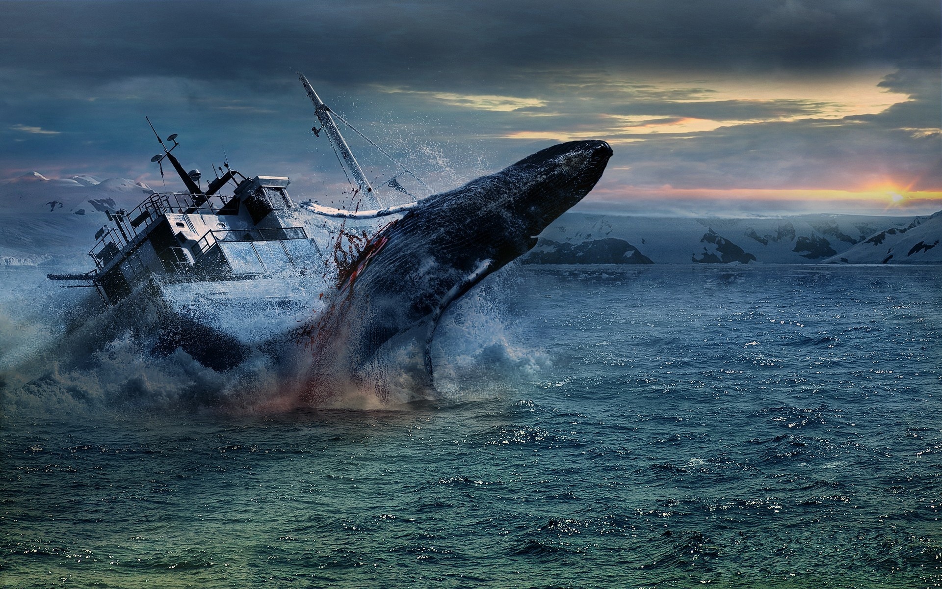Ocean Shipwreck Ship Ships Boat Boats Blood Dark Sad Sorrow Wallpaper