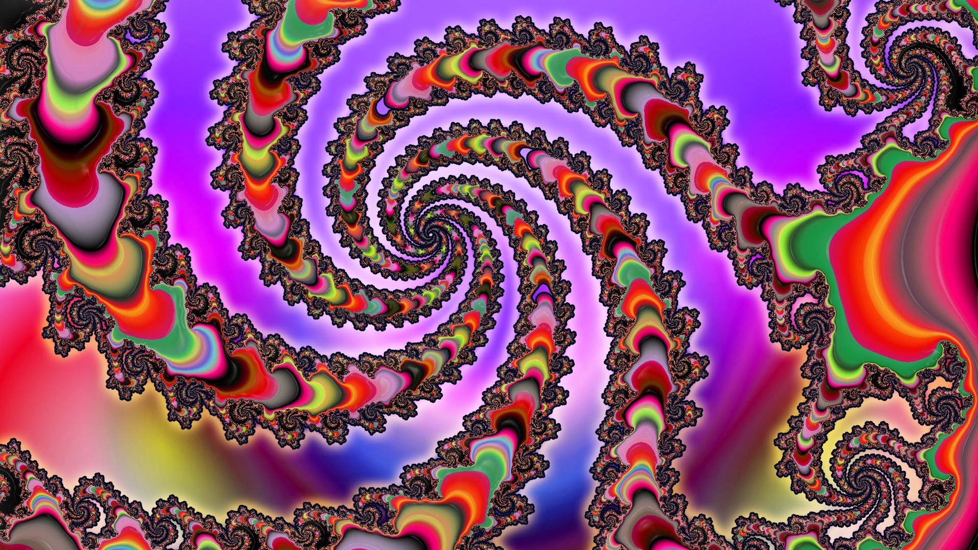 Wallpaper Snake Colorful Optical Illusion Full HD