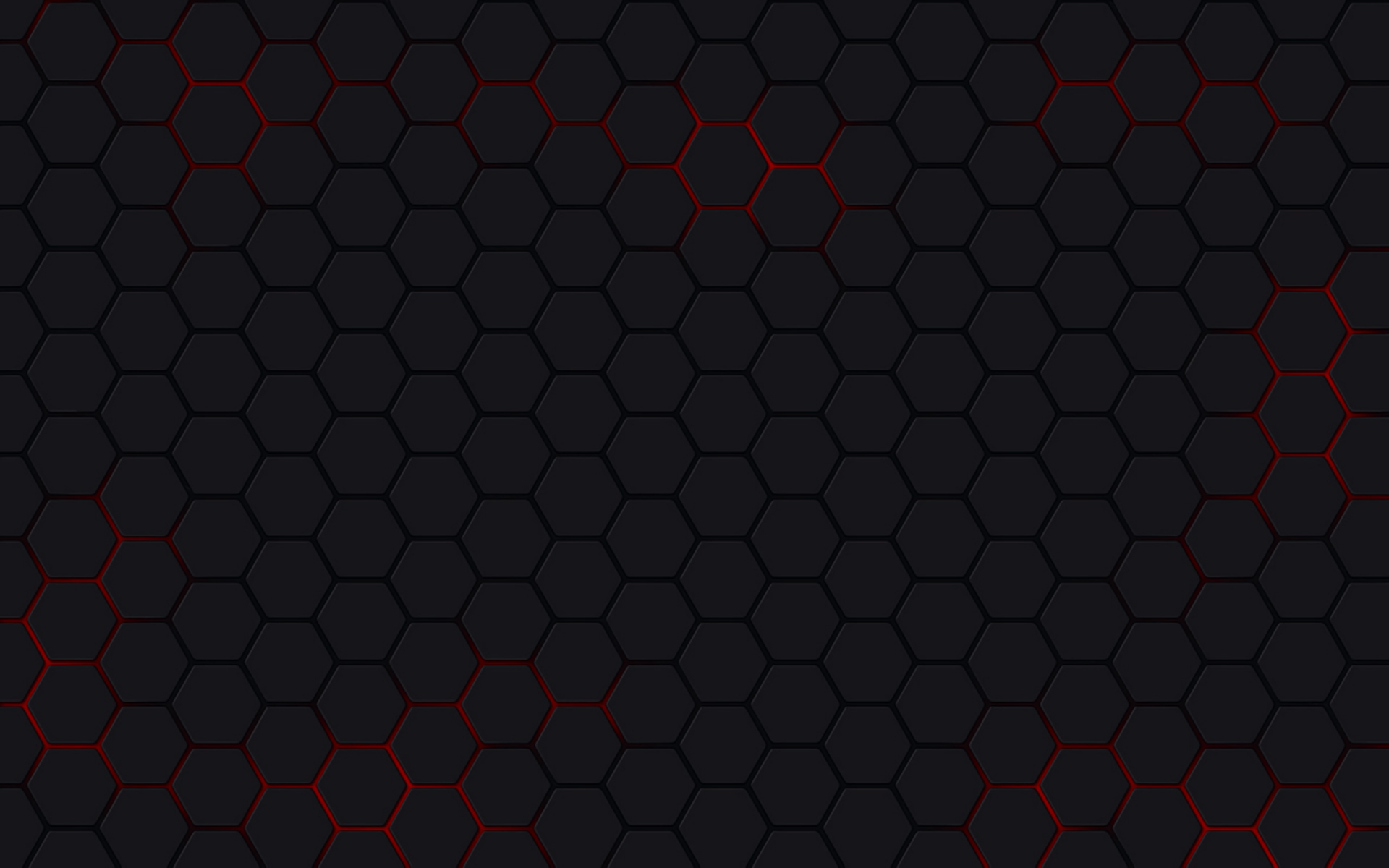 Black Background Red Mesh The Hexagons Wallpaper
