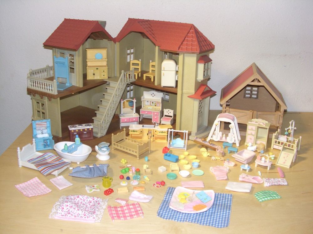 Calico Critters Sylvanian Epoch Townhouse Furniture Lot Kitchen