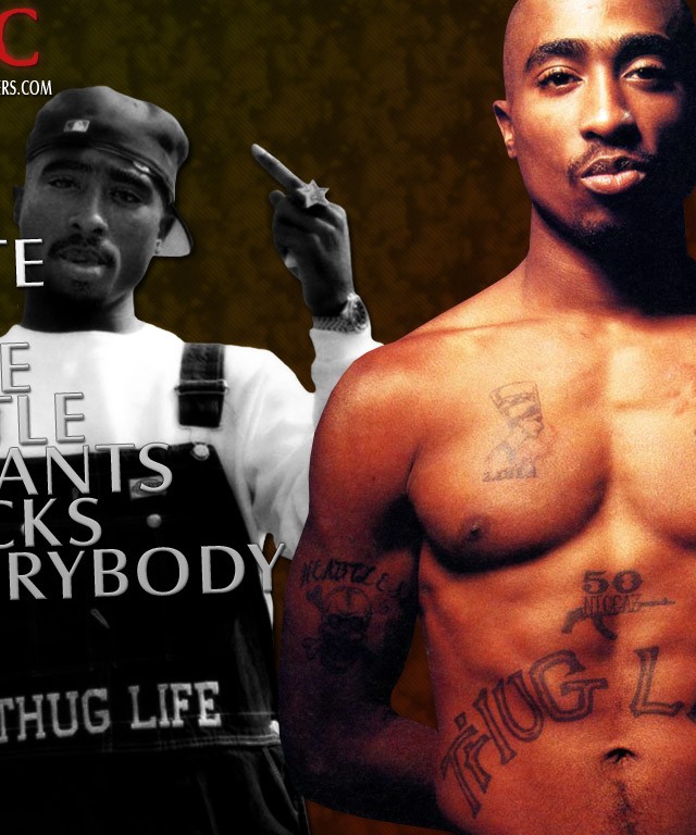 2Pac Thug Life Wallpaper WallpaperSafari