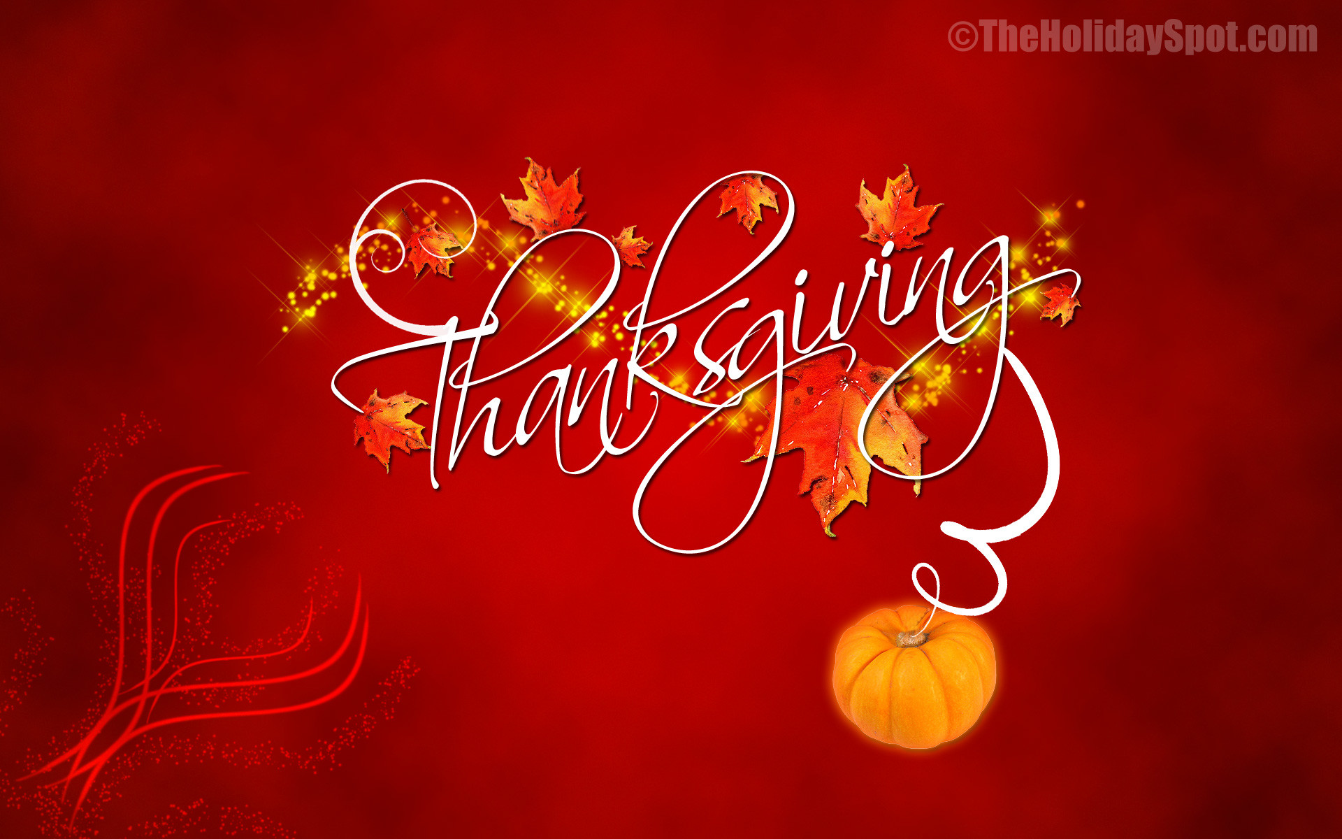 A festive Thanksgiving wallpaper with the word 