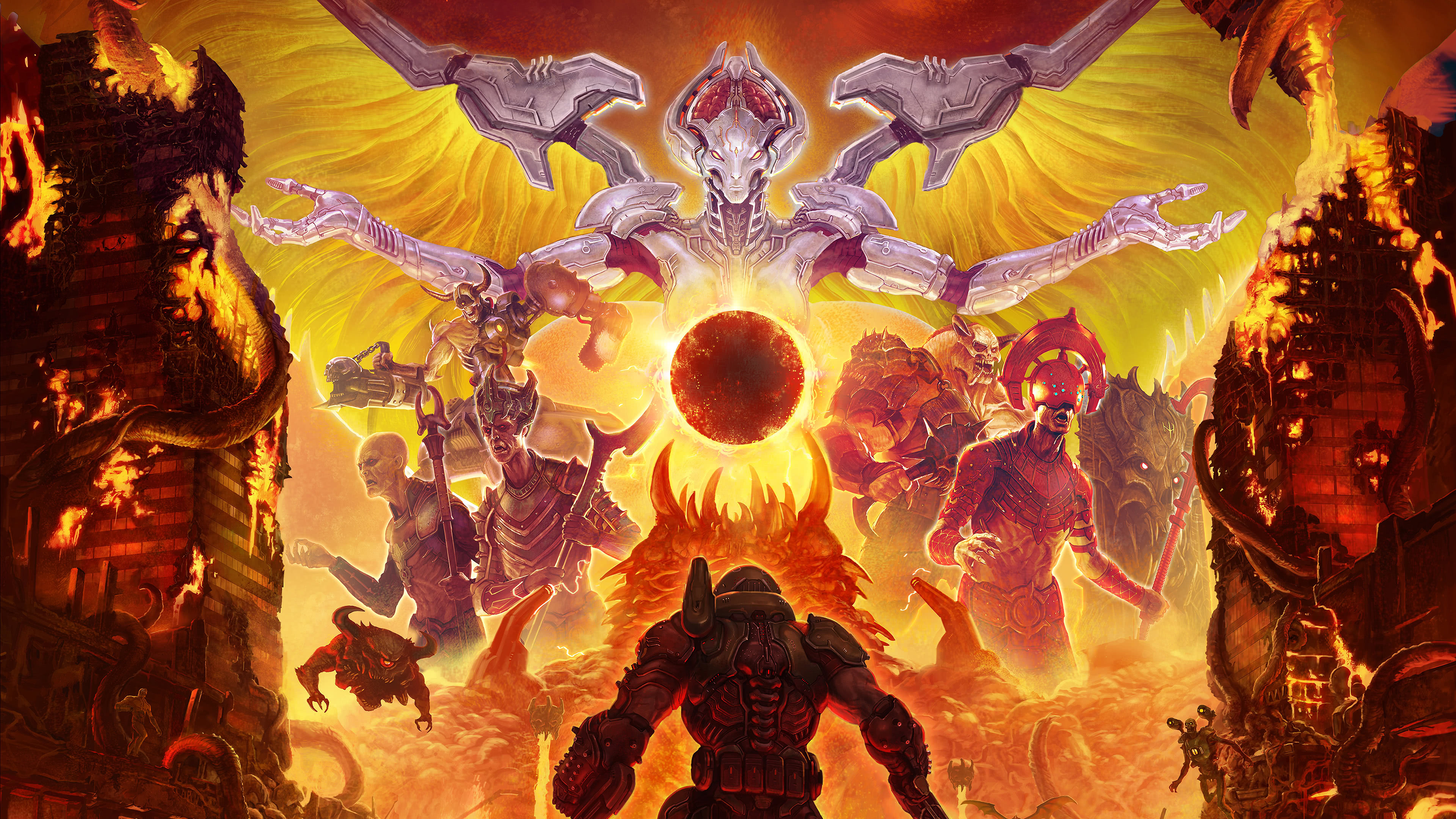 Doom Eternal Fanart 4k Wallpaper Xfxwallpaper