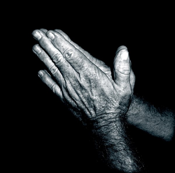 Praying Hands Duotone A Man S Together In Prayer