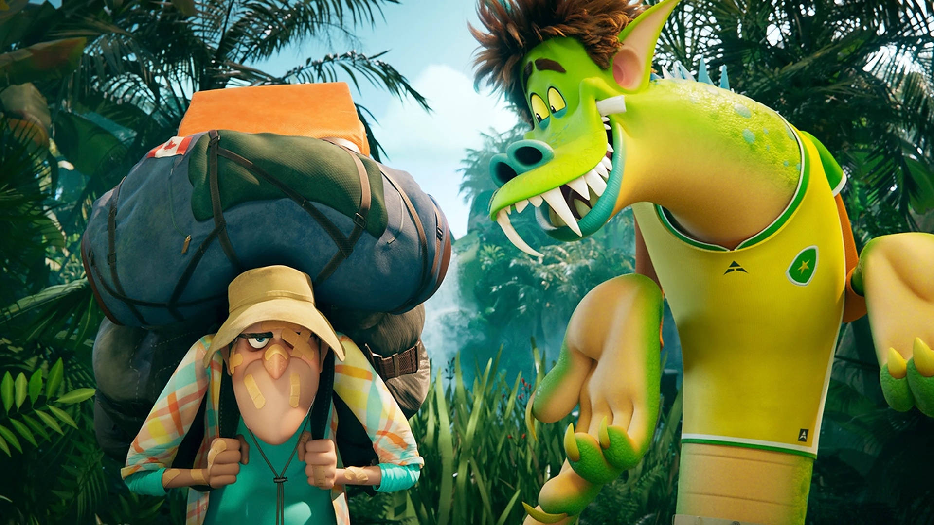 Hotel Transylvania Transformania Dragon Johnny And Human Wallpaper
