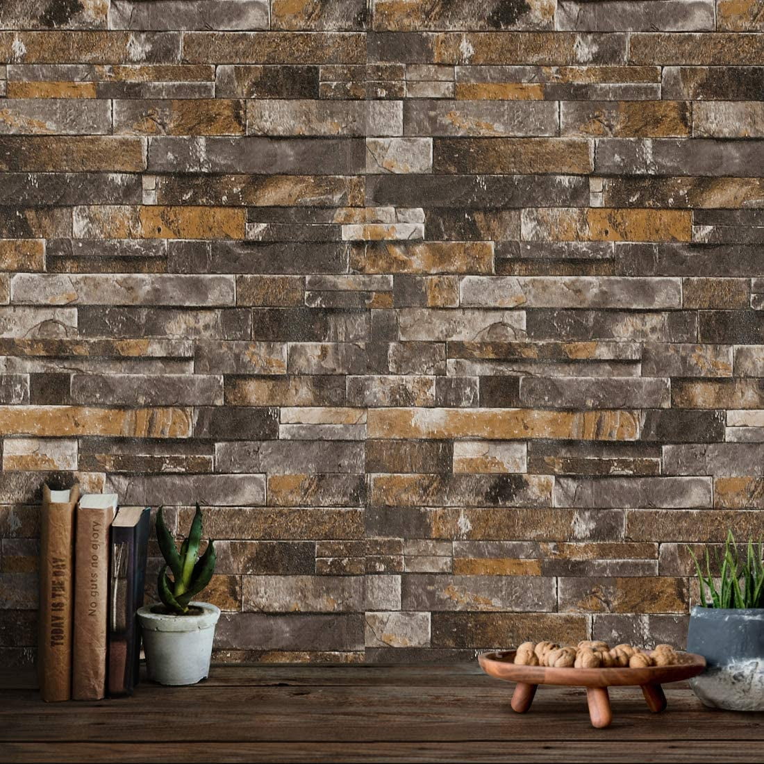 3d Brick Wallpaper 4pattern Wall Paper Sticker Stone