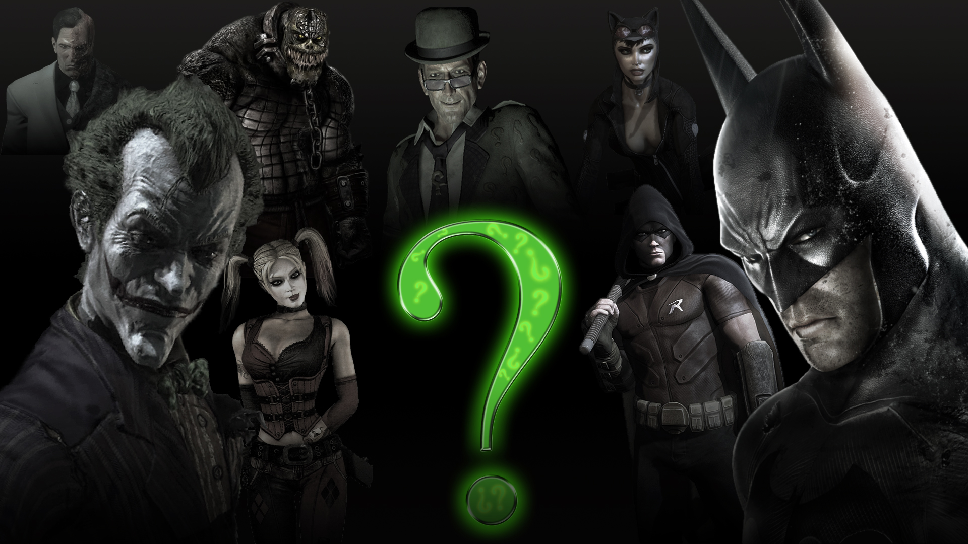 Game Batman Arkham City The Joker Riddle Wallpaper