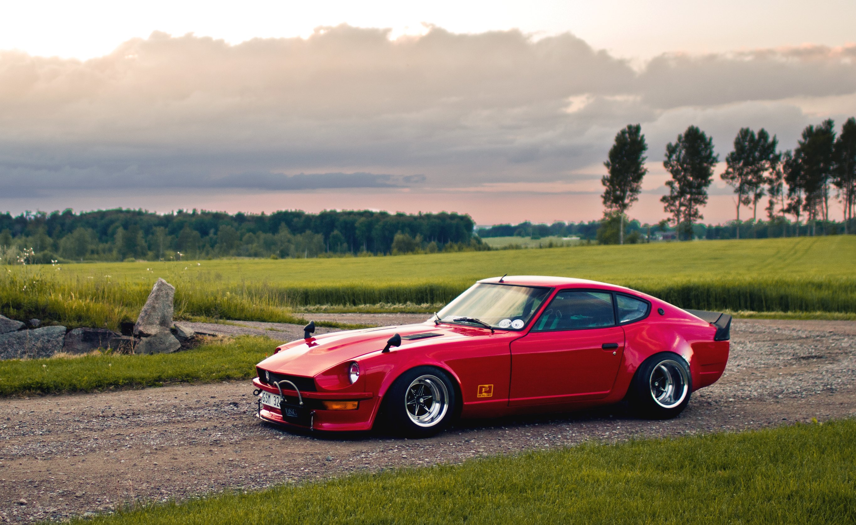 Wallpaper Nissan Datsun 240z Red Japan Beautiful