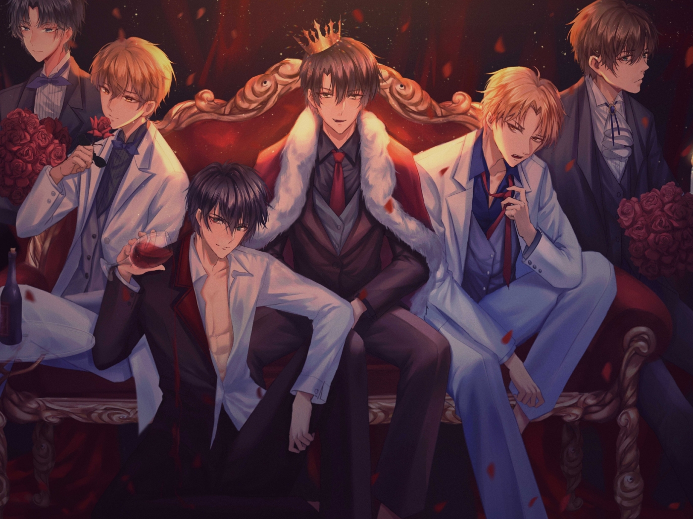 Wallpaper Shoujo Crown Couch Anime Boys   Resolution4631x2728