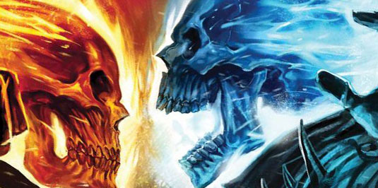 Ghost Rider Blue Flames for Pinterest
