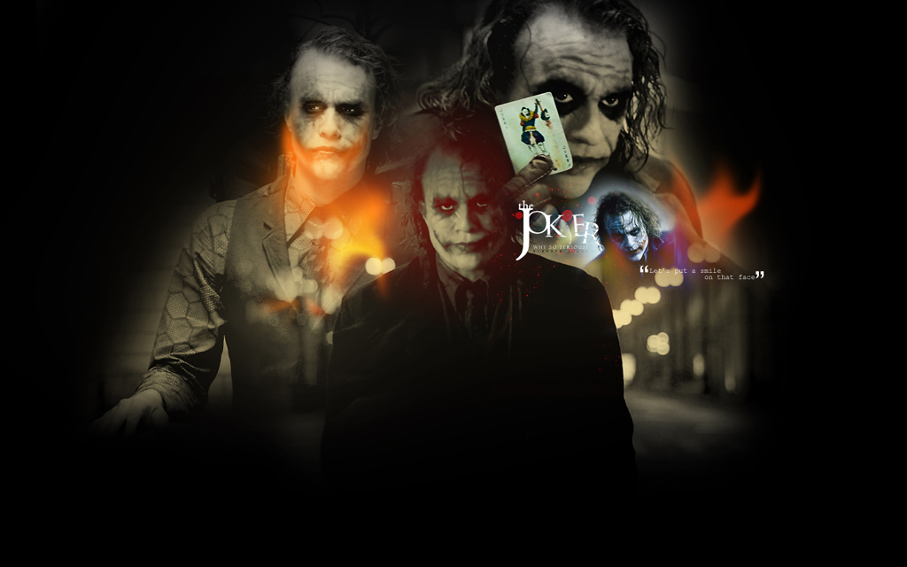 The Dark Knight Heath Ledger Joker Wallpaper