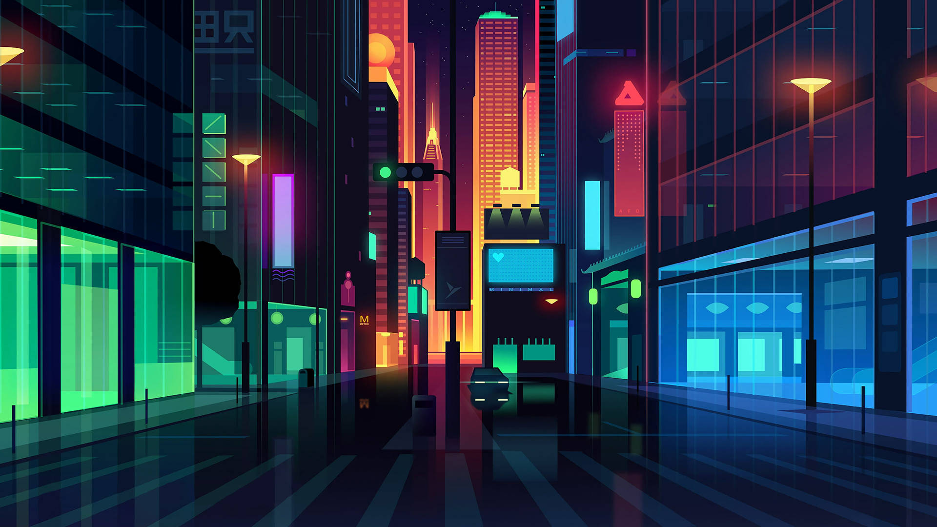 Modern City Digital Wuyn99i4l02ivq2f Wallpaper