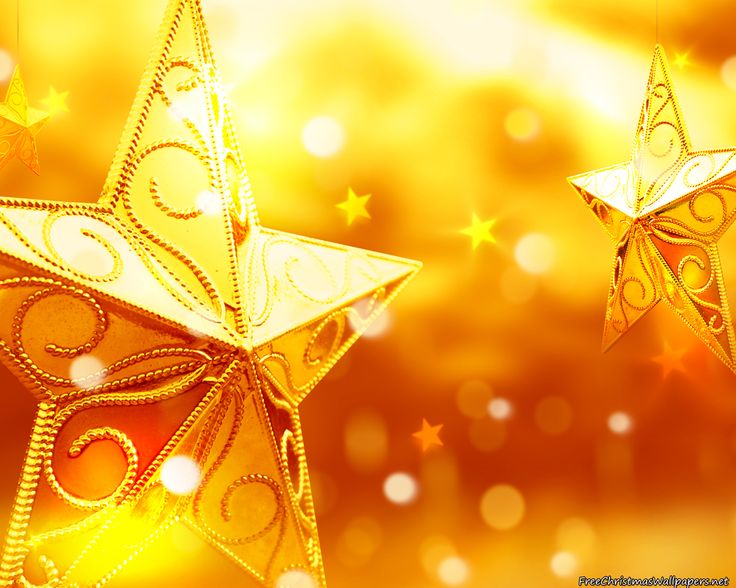 Yellow Christmas Star Ornaments Wallpaper Kixx Safety Nl