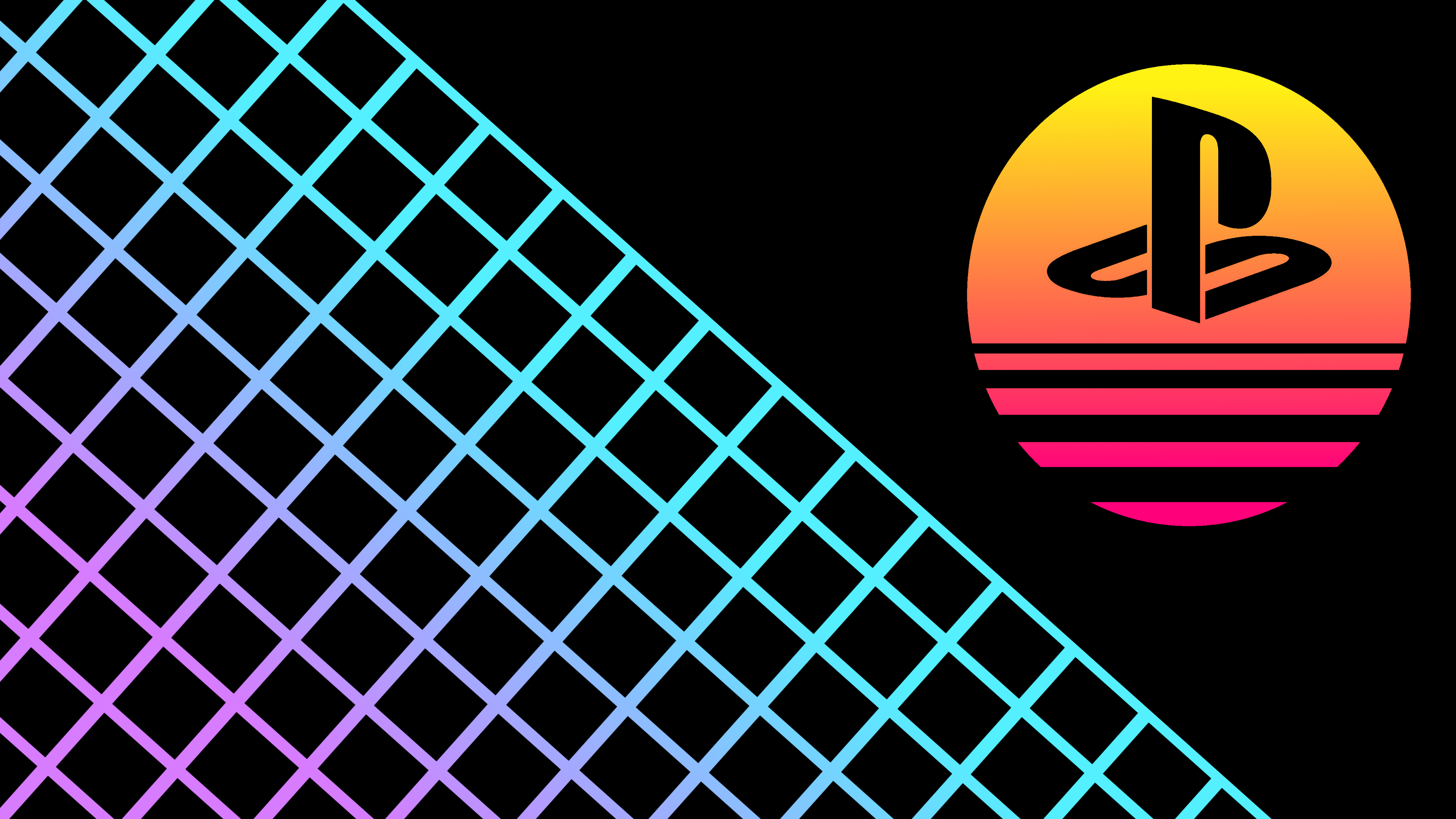 Playstation Wallpaper I Made Outrun