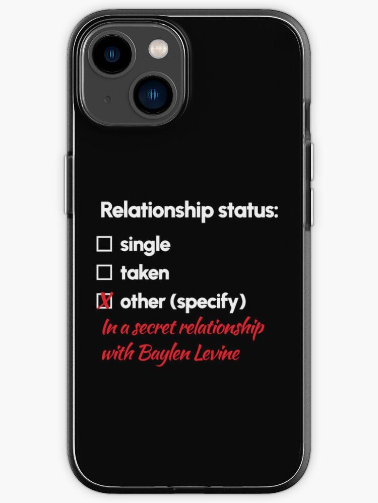 Baylen Levine   Relationship 2 iPhone Case by 2Girls1Shirt