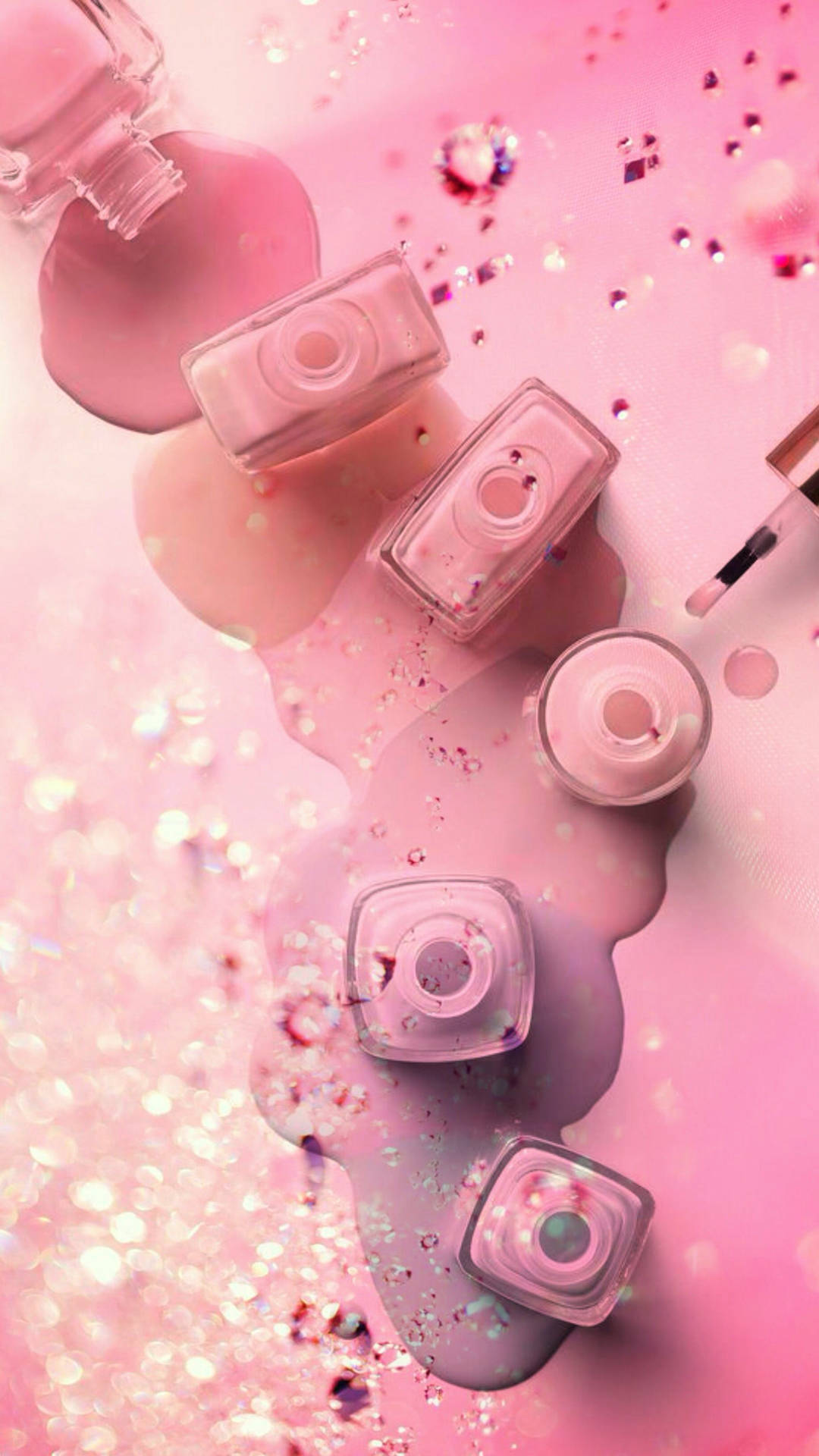 Flat Lay Shot Of Nail Polish Jts4128hxzncyoy6 Wallpaper