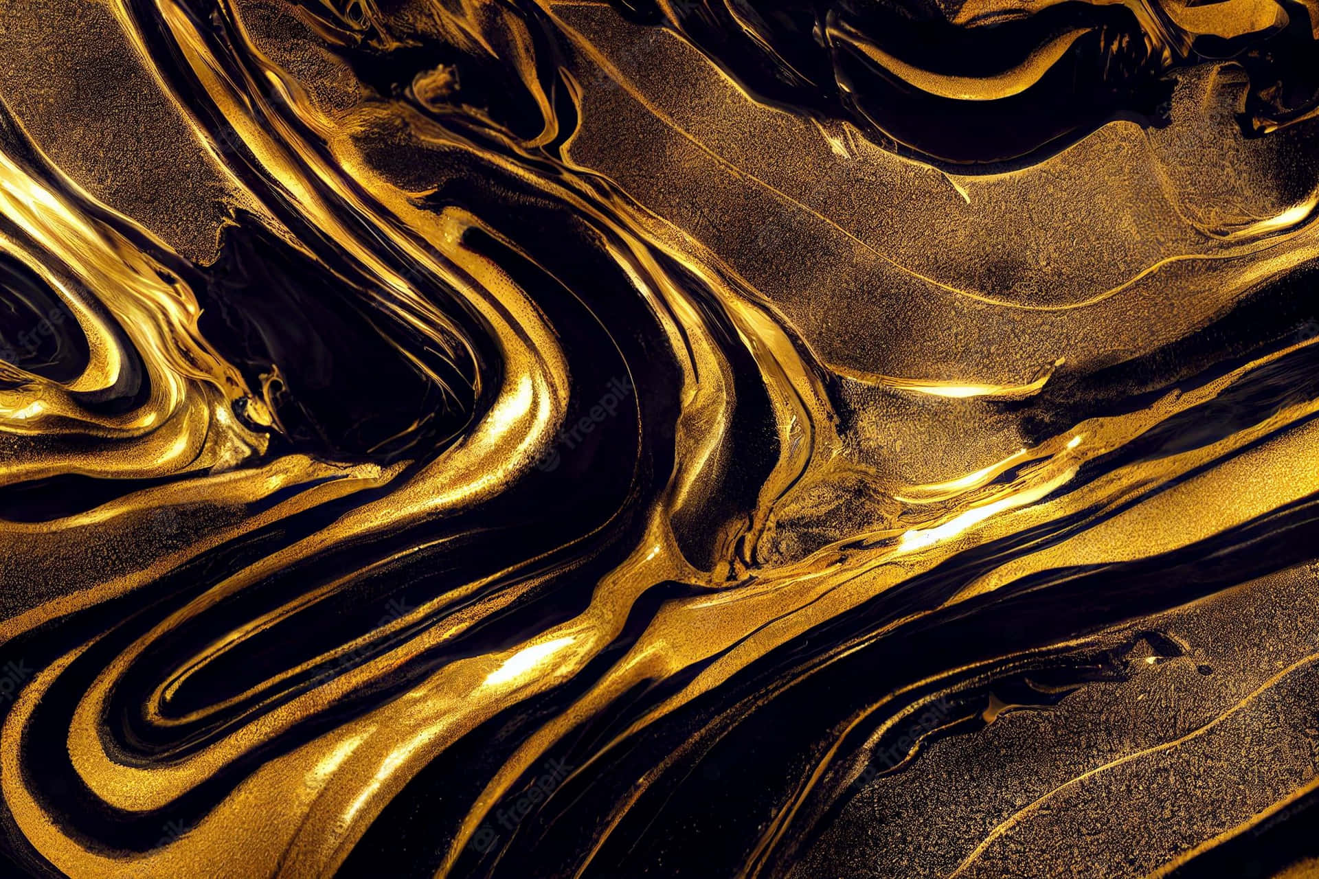 Black And Gold Aesthetic Wallpaper