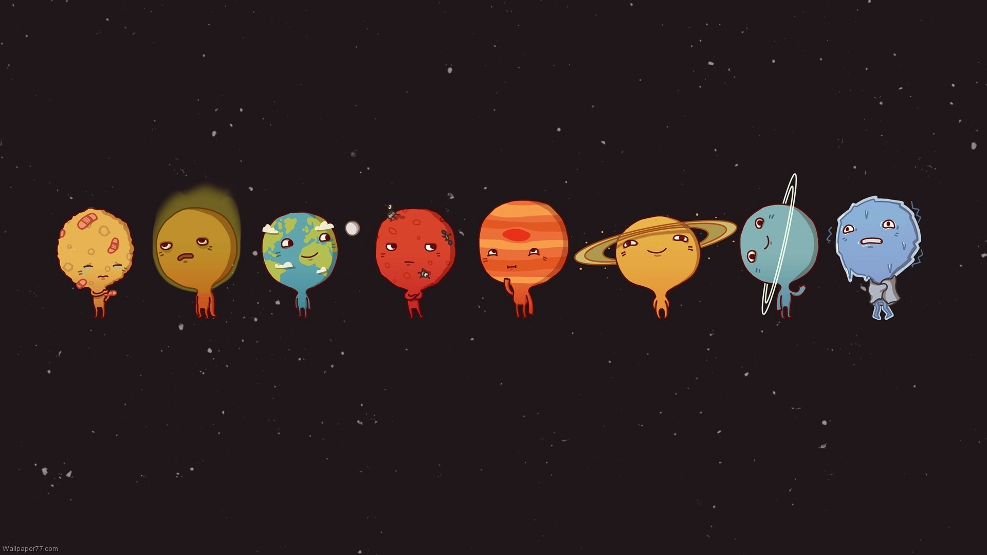 Solar System Pixels Wallpaper Tagged Cute