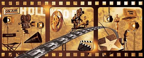 Movie Themed Wall Mural Decorating