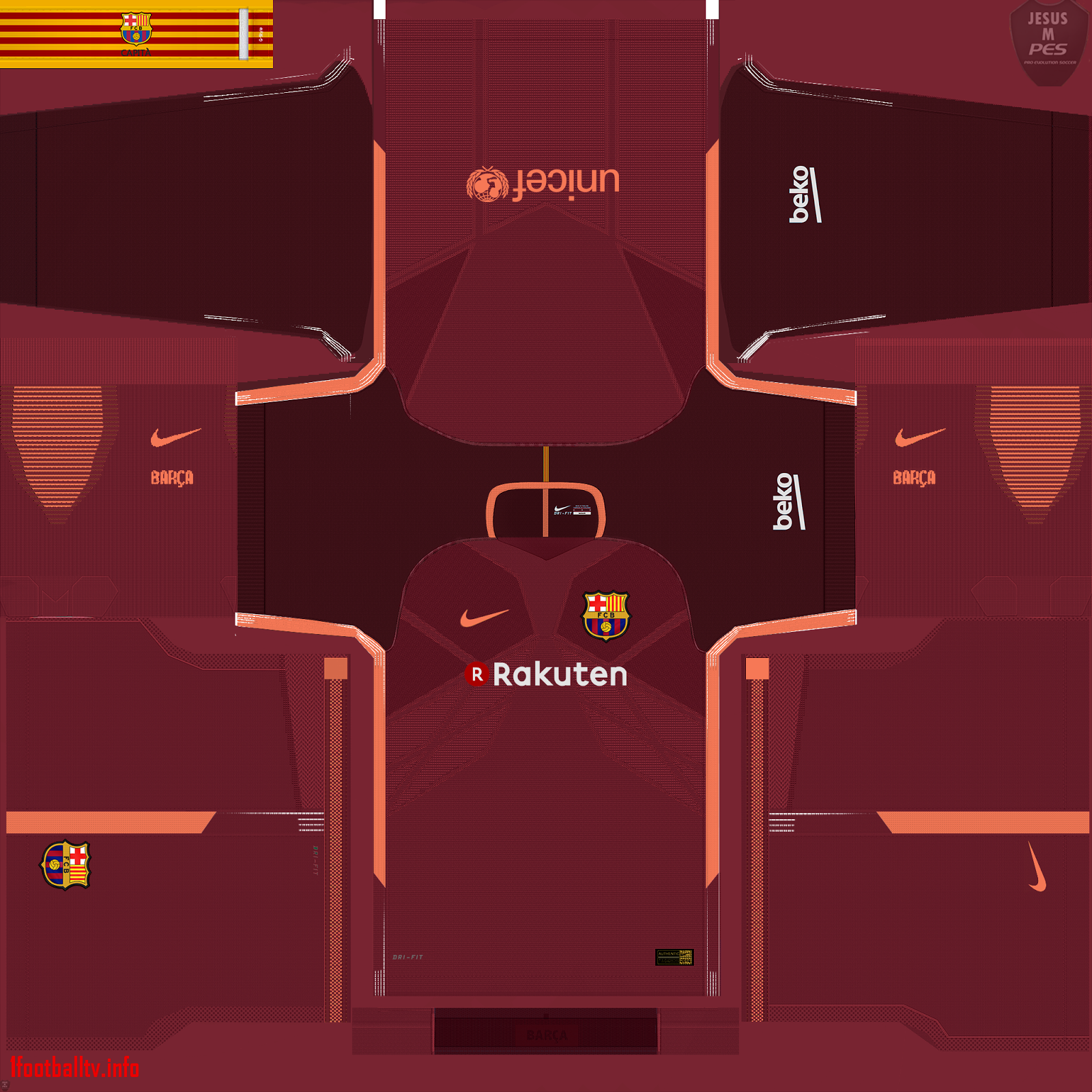 equipacion barcelona dream league soccer 2018