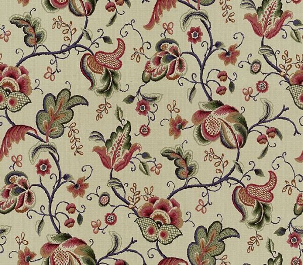 Crewel Panion Jewel Waverly Fabrics Wallpaper