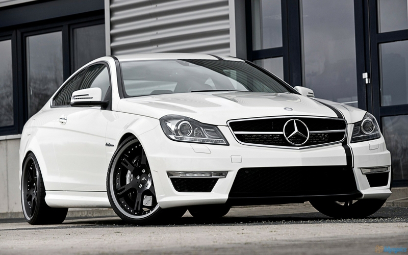 Cars Mercedes Benz Coupe White C63