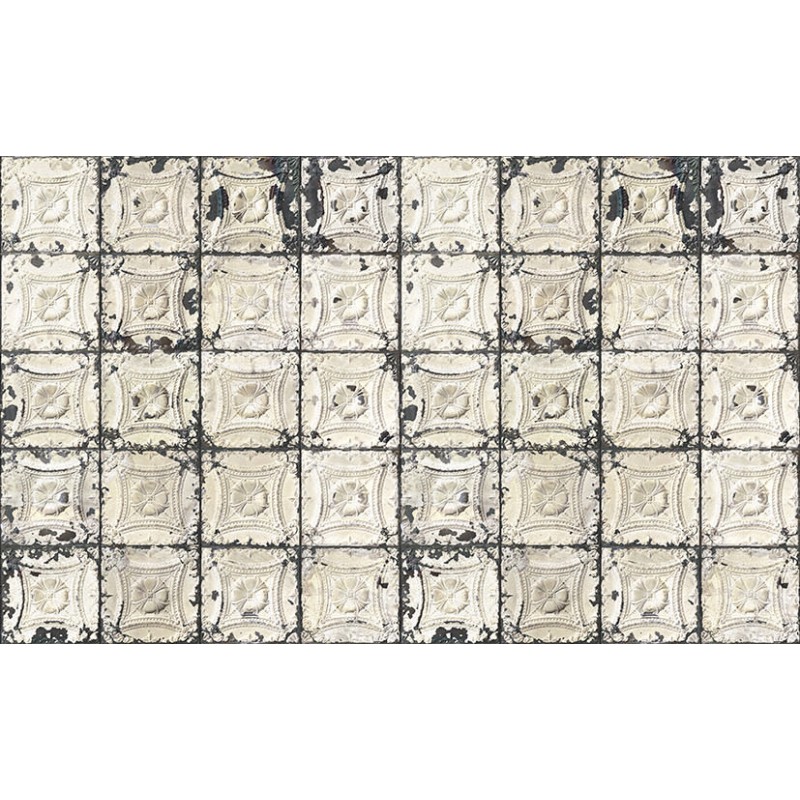 Free download Aged White Pressed Tin Wallpaper [800x800] for your