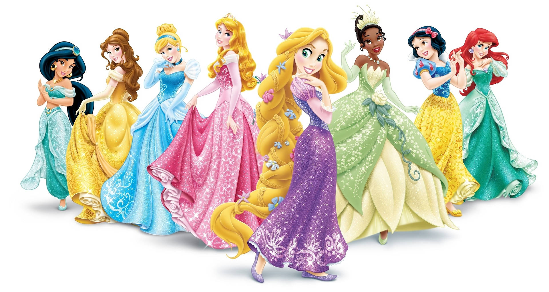 Group of Disney Princesses Posing Together