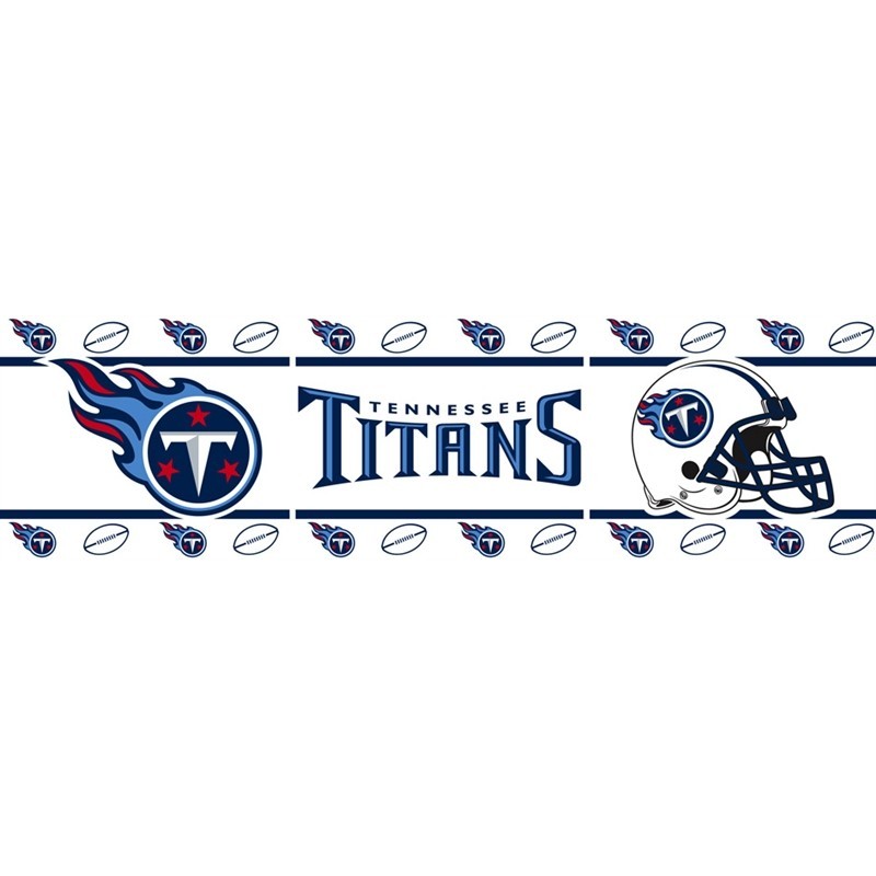 NFL Tennessee Titans Football Self Stick Wall Border Peel And Stick  Wallpaper