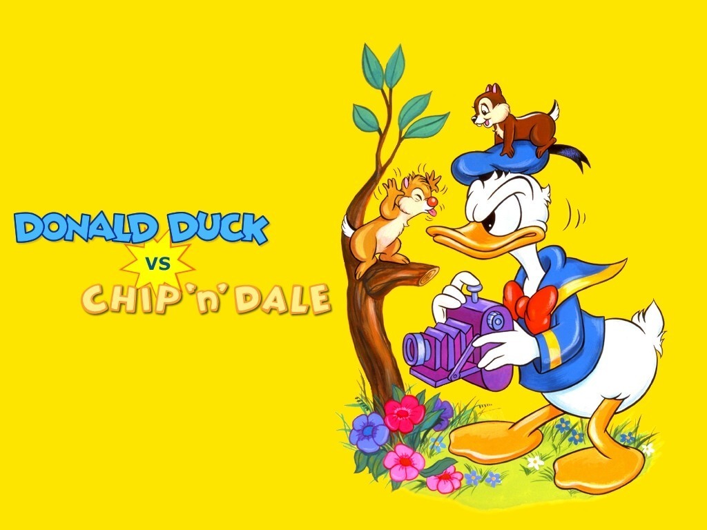 Donald Duck Vs Chip N Dale Wallpaper Jpg