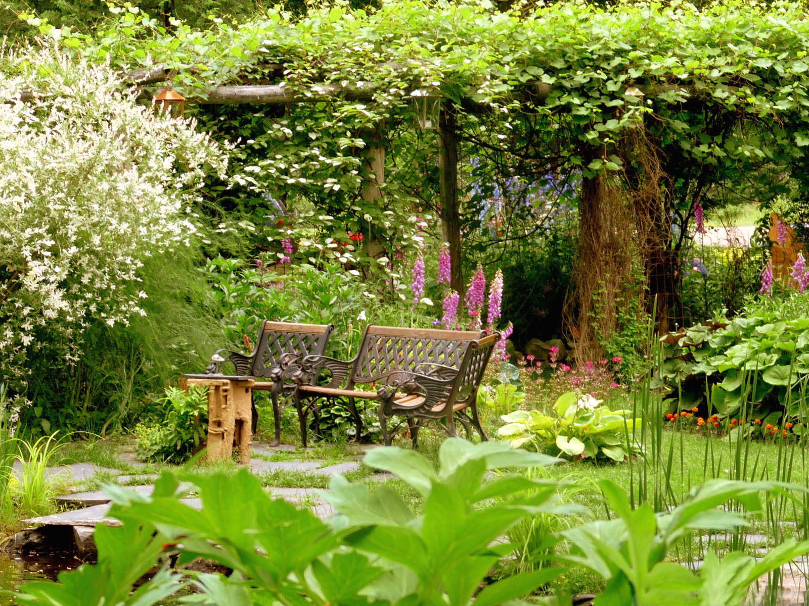 Peaceful Summer Garden Pictures For House Decorate