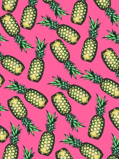 Pink Pineapple Wallpaper Prints Pinterest