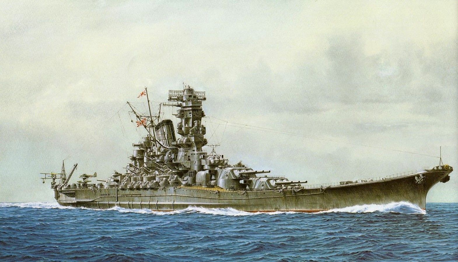 Battleship Yamato Battle Battleship Japan Japanese Navy Sea War