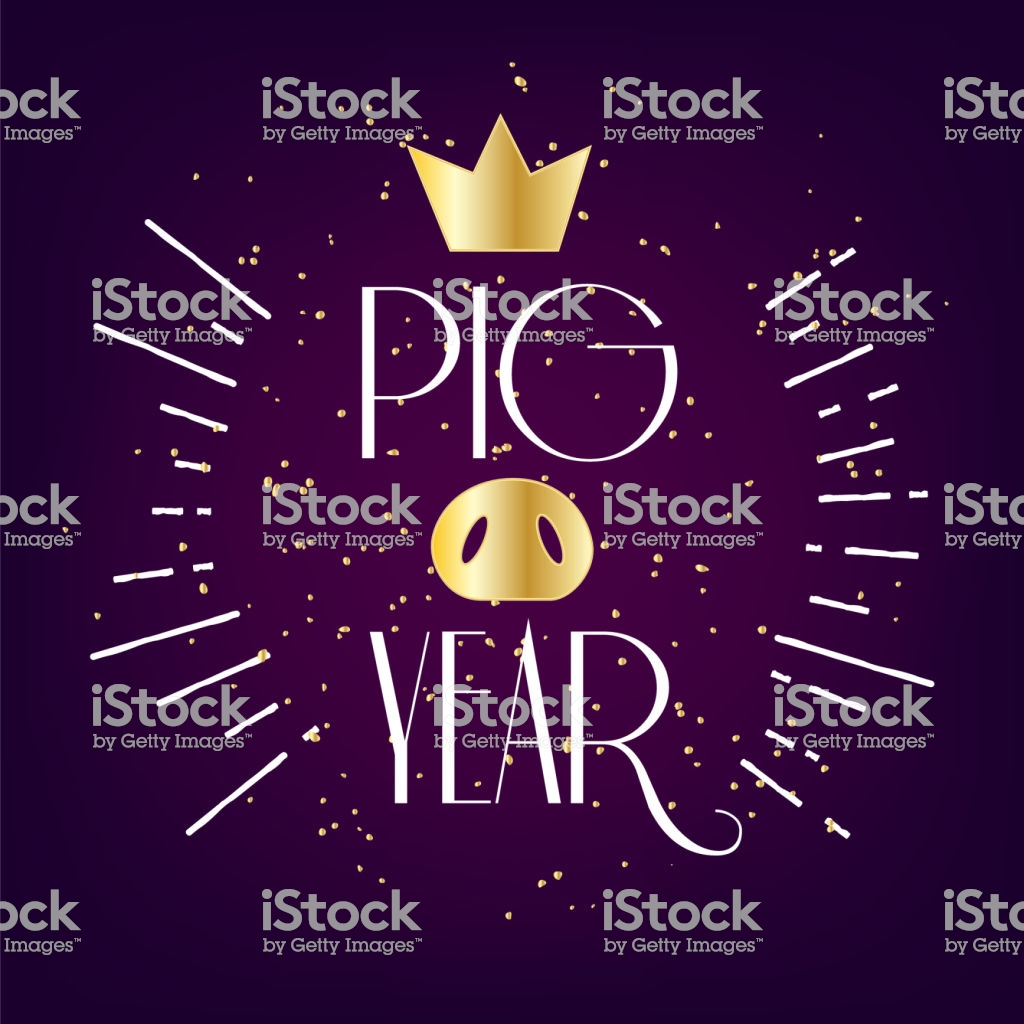 free-download-happy-new-year-card-with-crown-pig-nose-and-golden